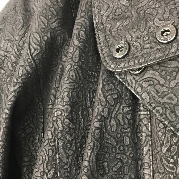 Wilsons Leather - VINTAGE Black Cheetah Print Bomber Jacket - Picture 5 of 14